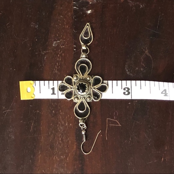 Vintage Black Balinese inspired earrings - Picture 10 of 10